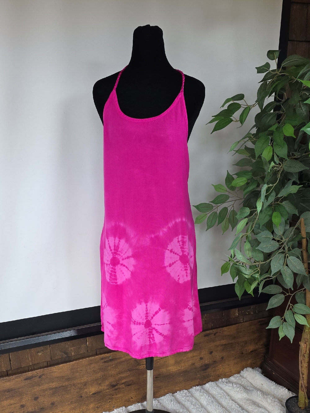 raya sun Hot Pink Spaghetti-Strap Slip